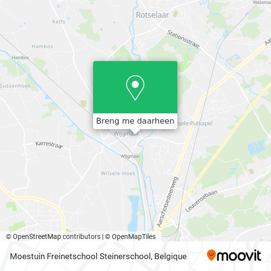 Moestuin Freinetschool Steinerschool kaart