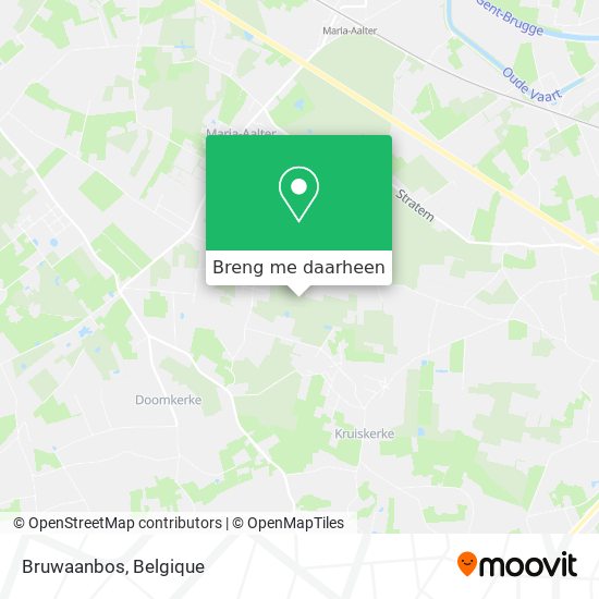 Bruwaanbos kaart