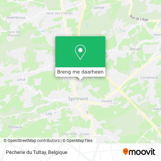 Pècherie du Tultay kaart