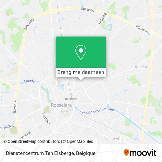 Dienstencentrum Ten Elsberge kaart
