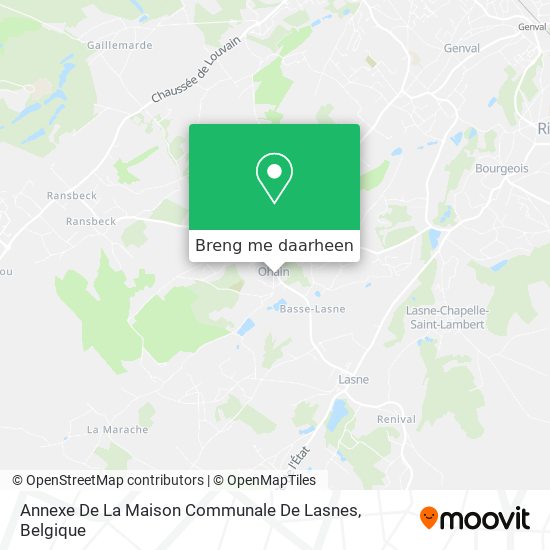 Annexe De La Maison Communale De Lasnes kaart