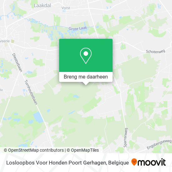 Losloopbos Voor Honden Poort Gerhagen kaart