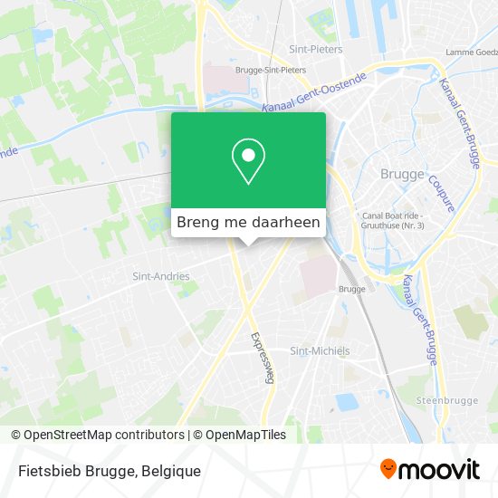 Fietsbieb Brugge kaart