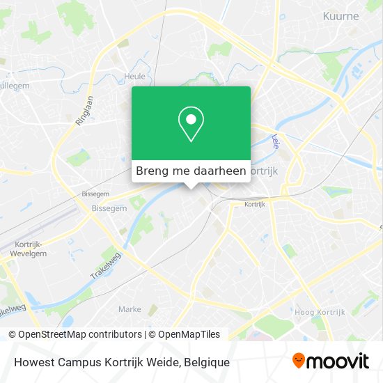 Howest Campus Kortrijk Weide kaart