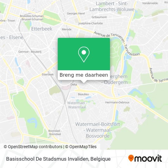 Basisschool De Stadsmus Invaliden kaart