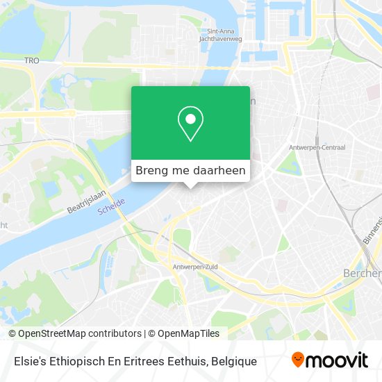 Elsie's Ethiopisch En Eritrees Eethuis kaart