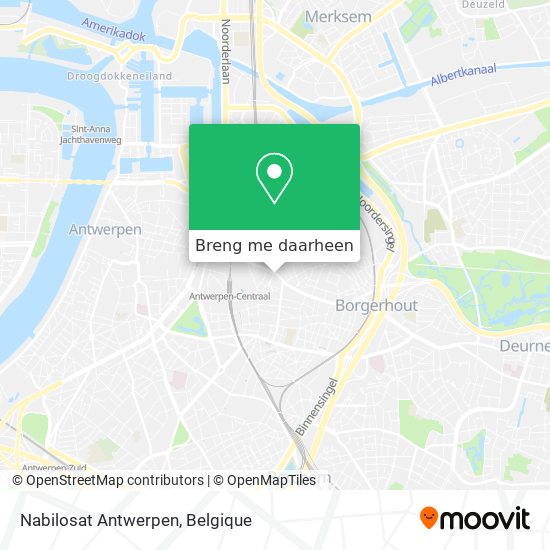 Nabilosat Antwerpen kaart