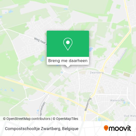 Compostschooltje Zwartberg kaart