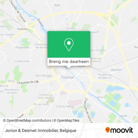 Jorion & Desmet Immobilier kaart