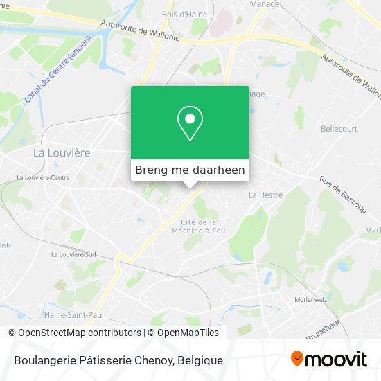 Boulangerie Pâtisserie Chenoy kaart
