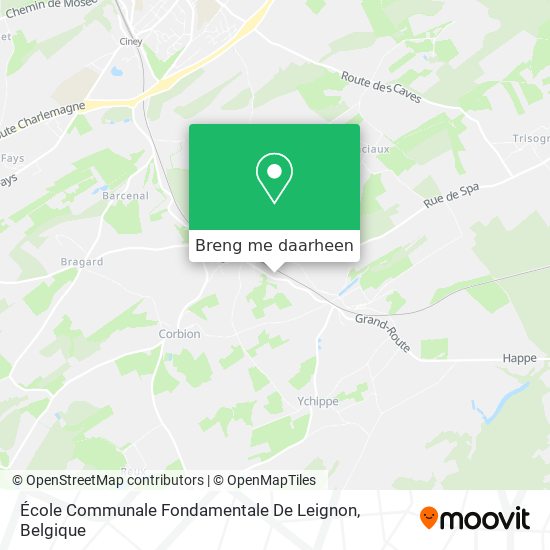 École Communale Fondamentale De Leignon kaart