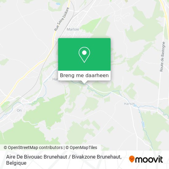 Aire De Bivouac Brunehaut / Bivakzone Brunehaut kaart