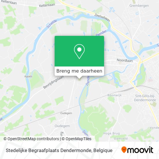 Stedelijke Begraafplaats Dendermonde kaart