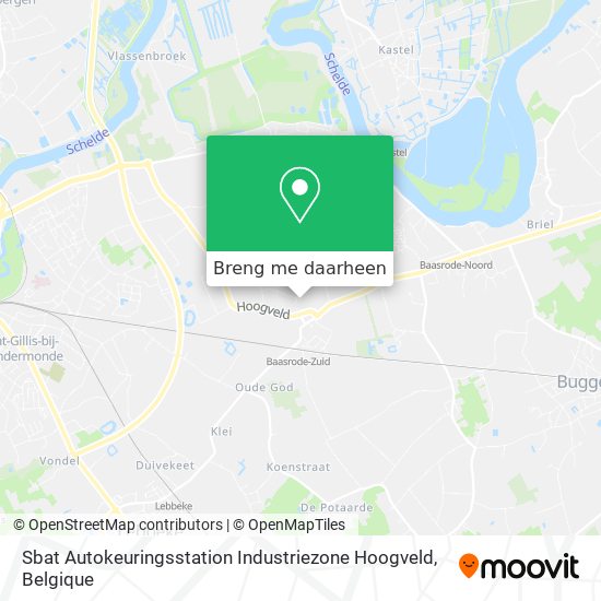 Sbat Autokeuringsstation Industriezone Hoogveld kaart