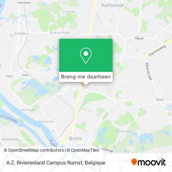 A.Z. Rivierenland Campus Rumst kaart