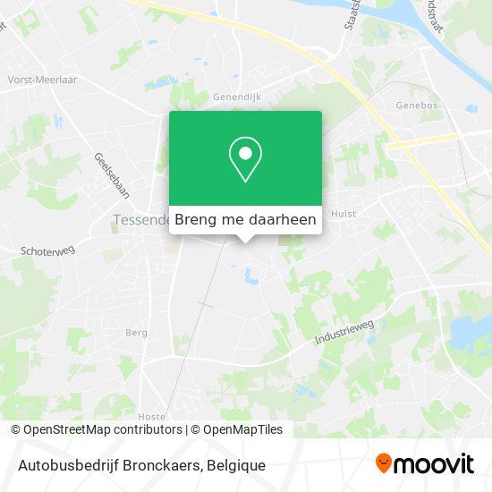 Autobusbedrijf Bronckaers kaart