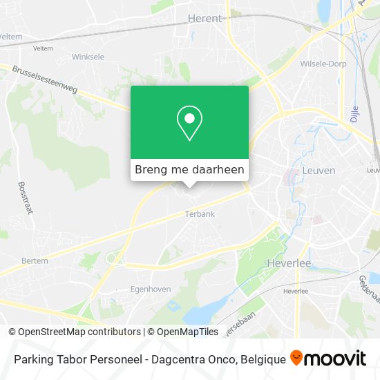 Parking Tabor Personeel - Dagcentra Onco kaart