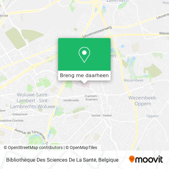 Bibliothèque Des Sciences De La Santé kaart