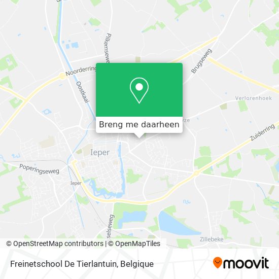 Freinetschool De Tierlantuin kaart