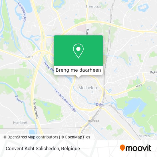 Convent Acht Salicheden kaart