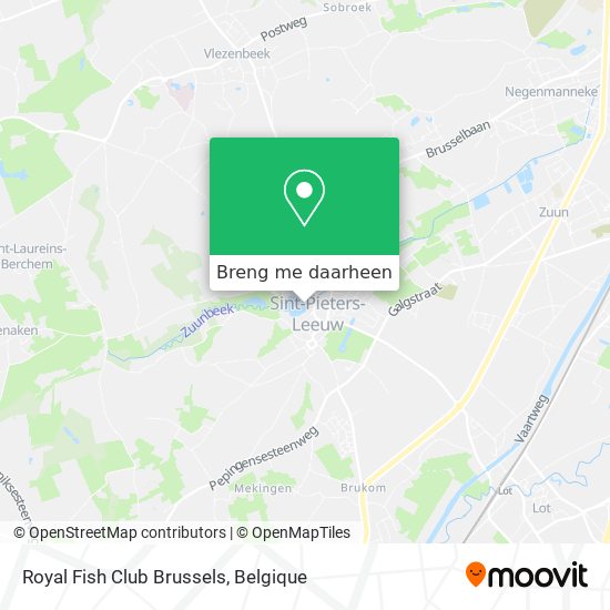 Royal Fish Club Brussels kaart