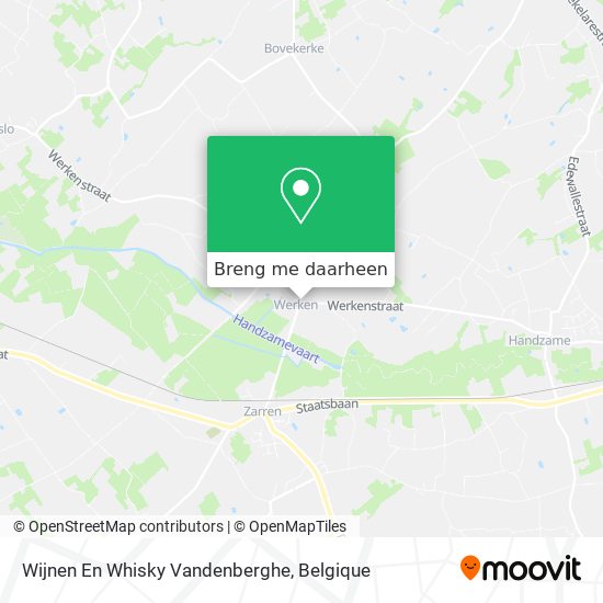 Wijnen En Whisky Vandenberghe kaart