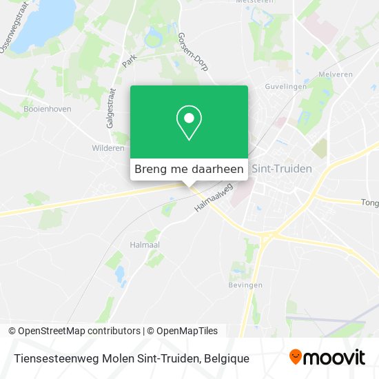 Tiensesteenweg Molen Sint-Truiden kaart