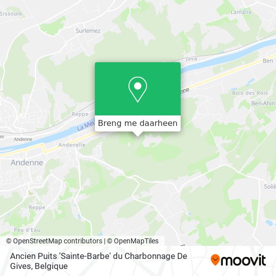 Ancien Puits 'Sainte-Barbe' du Charbonnage De Gives kaart