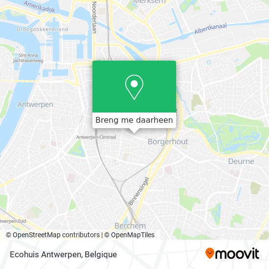 Ecohuis Antwerpen kaart