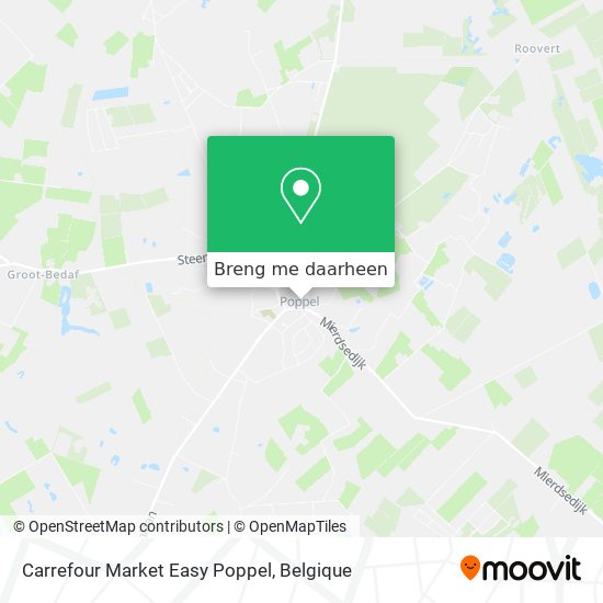 Carrefour Market Easy Poppel kaart
