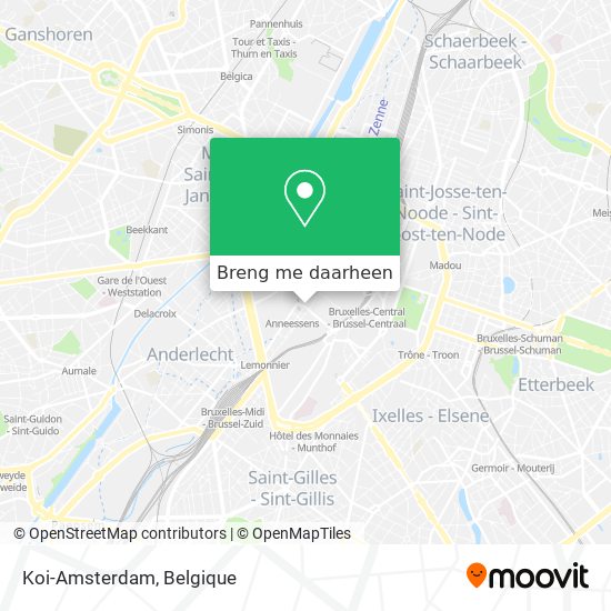 Koi-Amsterdam kaart