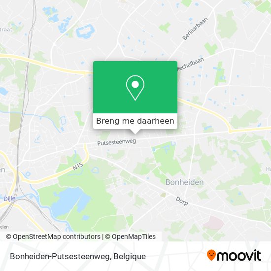 Bonheiden-Putsesteenweg kaart
