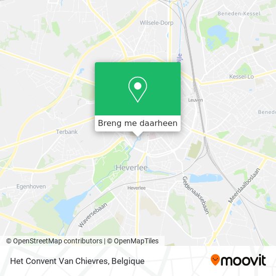 Het Convent Van Chievres kaart