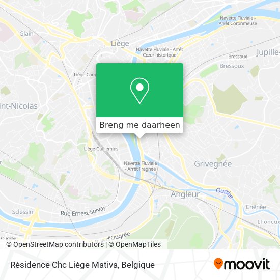 Résidence Chc Liège Mativa kaart