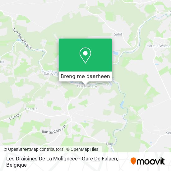 Les Draisines De La Molignéee - Gare De Falaën kaart