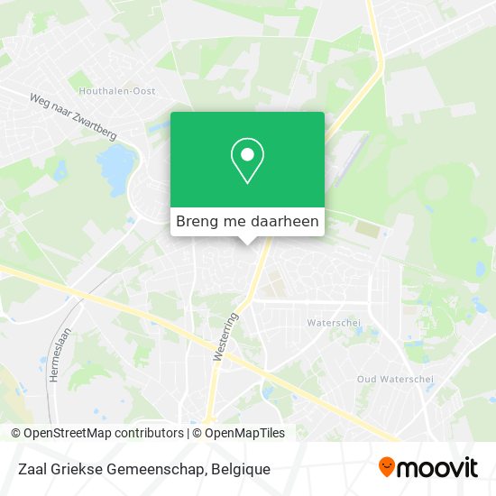 Zaal Griekse Gemeenschap kaart