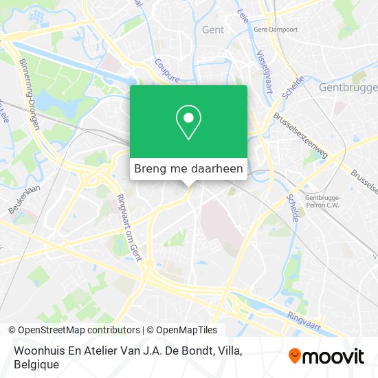 Woonhuis En Atelier Van J.A. De Bondt, Villa kaart