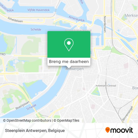 Steenplein Antwerpen kaart