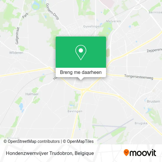 Hondenzwemvijver Trudobron kaart
