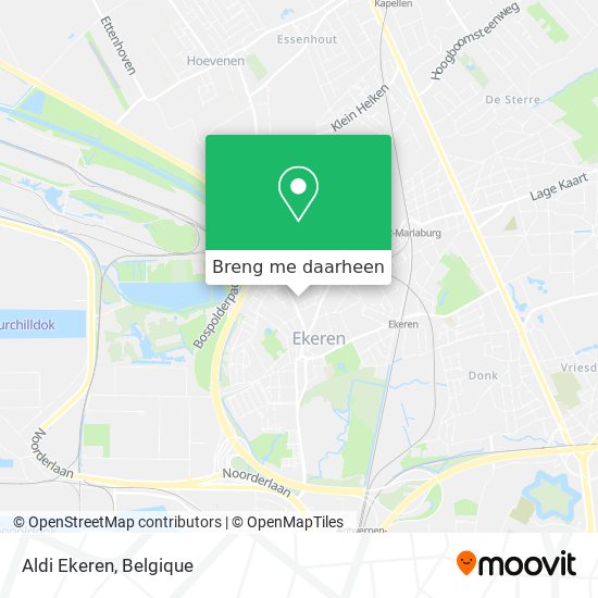 Aldi Ekeren kaart