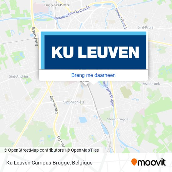 Ku Leuven Campus Brugge kaart