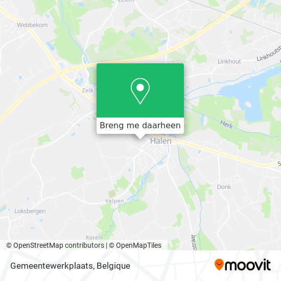 Gemeentewerkplaats kaart