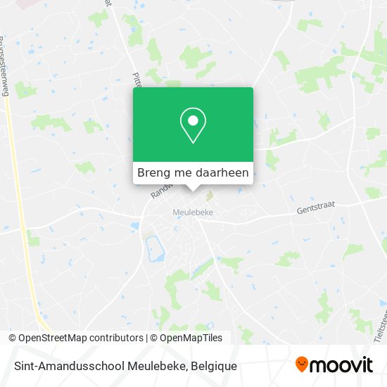 Sint-Amandusschool Meulebeke kaart