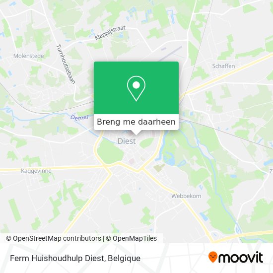 Ferm Huishoudhulp Diest kaart