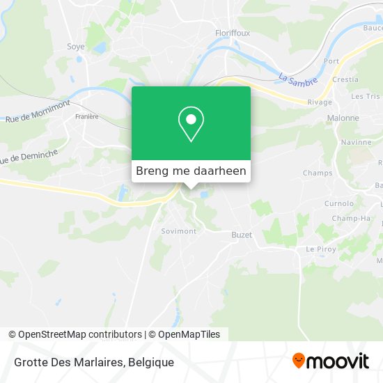 Grotte Des Marlaires kaart