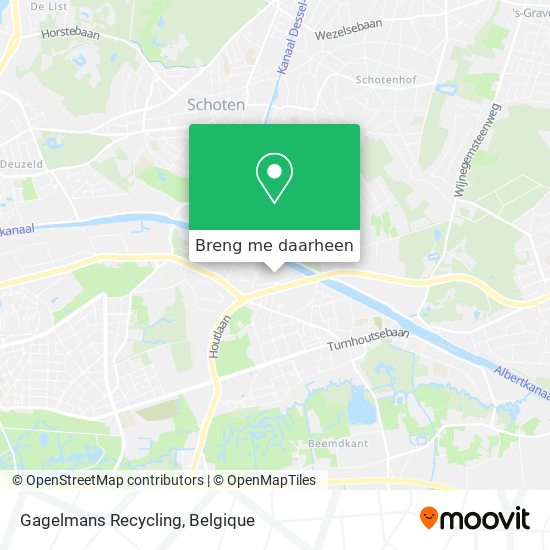 Gagelmans Recycling kaart