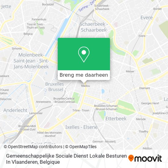 Gemeenschappelijke Sociale Dienst Lokale Besturen In Vlaanderen kaart