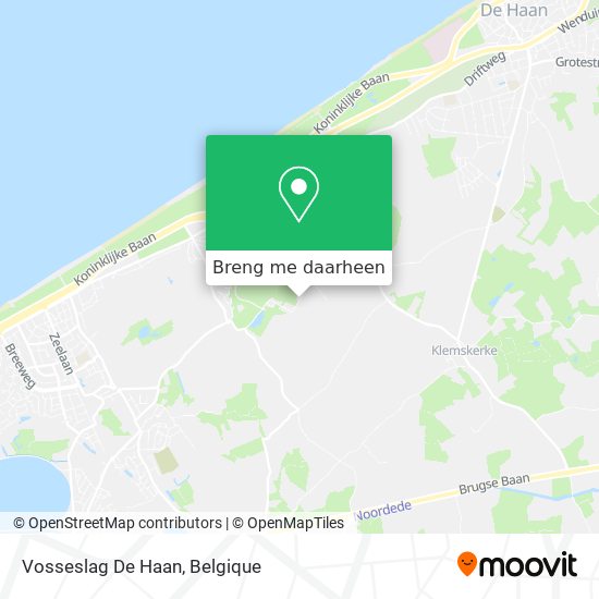 Vosseslag De Haan kaart