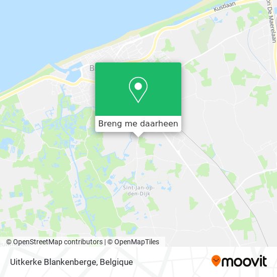 Uitkerke Blankenberge kaart