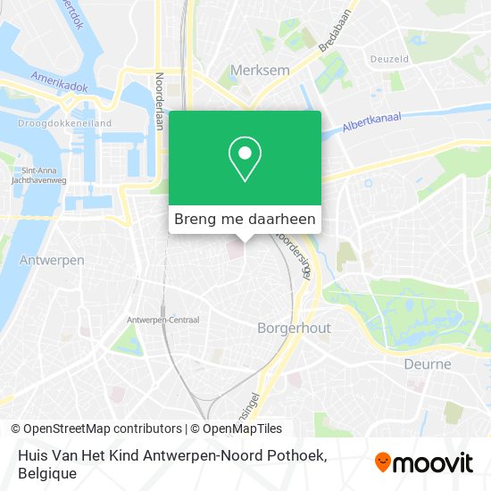 Huis Van Het Kind Antwerpen-Noord Pothoek kaart